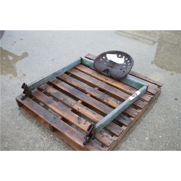 bracket with tractor seat