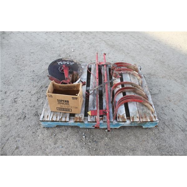 pallet of miscellaneous tileage parts