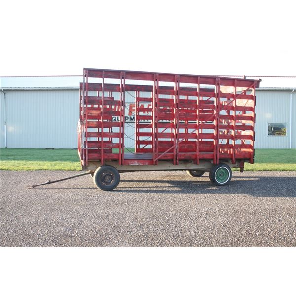 16' wooden thrower wagon on Martin under carriage