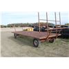 Image 2 : Used 18' steel mesh top bale wagon