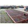 Image 4 : Used 18' steel mesh top bale wagon