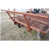 Image 5 : Used 18' steel mesh top bale wagon