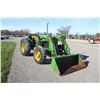 Image 4 : JD 2555 4wd tractor, 175 loader, hi-lo, two remotes, 16.9 x 30, almost new 6' bucket