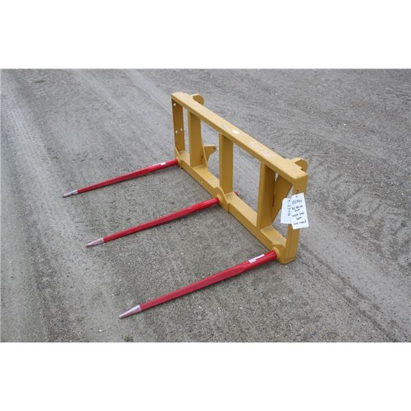 New and Unused three prong bale spear, euro mount