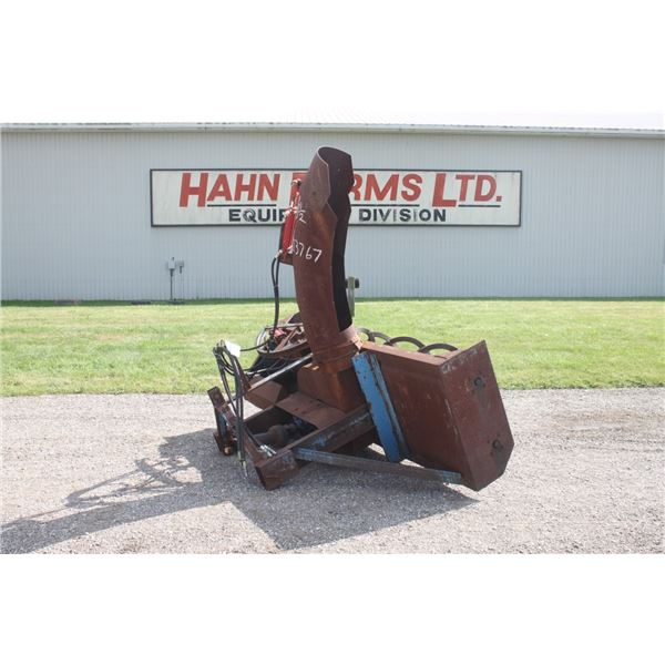 Lucknow 102" double auger snowblower, hydraulic turn