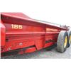 Image 10 : New Holland 185 tandem axle manure spreader, top beater, end gate