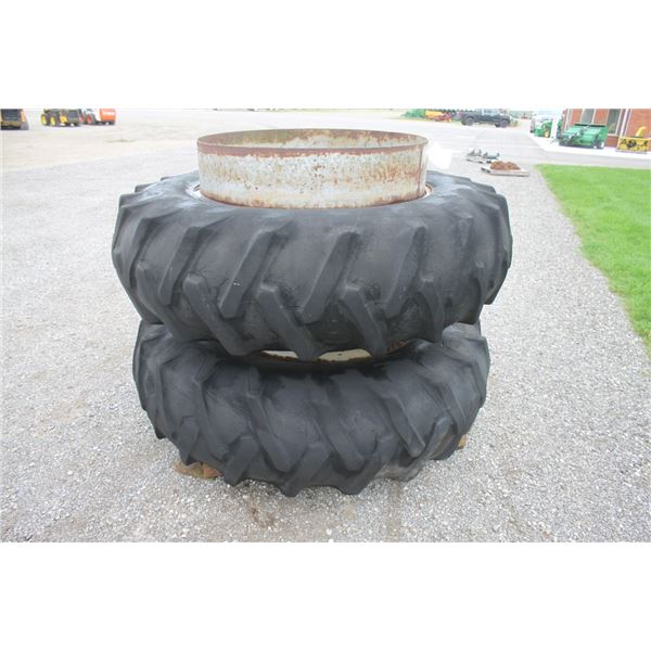 Firestone 18.4x38 T-rail duals with hardware