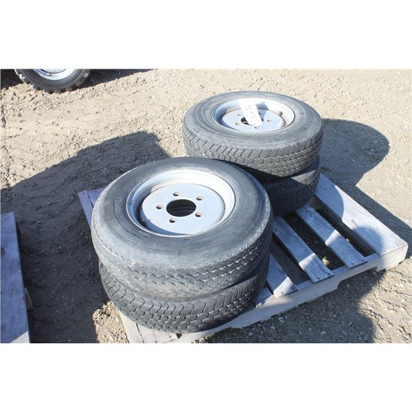 Set of 4 tires and rims 195/75D14 to fit Hako City Master 1200, Local Municipal Unit
