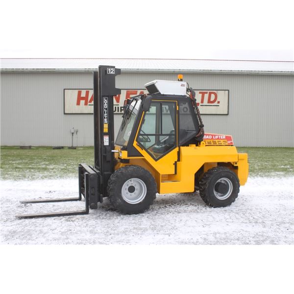 Loadlifter Laborder 4x4 8000 lb forklift, low profile mast, cab, air, Local Municipal Unit