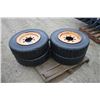 Image 3 : Set of 4 hard tires and rims to fit skidsteer, 8.25x15, Local Municipal Unit