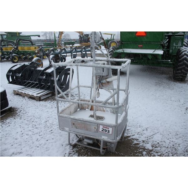 exterior painters basket, 110 volt 20 amp electric winch