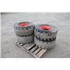Image 2 : Set of 12x16.5 tires and rims to fit Bobcat skidsteer, 8 bolt