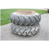 Image 1 : Goodyear 18.4x38 T-rail duals with hardware