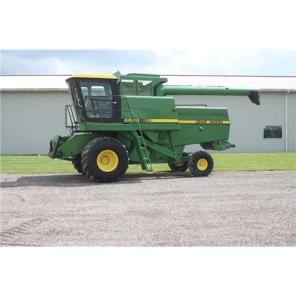 JD 6620 2wd combine, 28Lx26, 2160 hours, local retirement