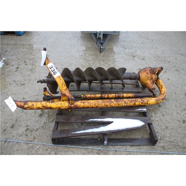 Danhauser F7 3pth post hole auger, 12", 540 pto