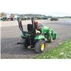 Image 6 : JD 1025R compact tractor, H120 loader, Hydro, R4 tires, 2325 hours, Very Nice