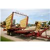 Image 2 : New Holland Stackliner 1038 automatic bale wagon, tier turner, 105 bales. Used on Hahn Family farm