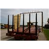 Image 5 : New Holland Stackliner 1038 automatic bale wagon, tier turner, 105 bales. Used on Hahn Family farm