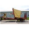 Image 7 : New Holland Stackliner 1038 automatic bale wagon, tier turner, 105 bales. Used on Hahn Family farm