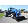 Image 4 : New Holland TM155 4wd tractor, cab, air, 4 remotes, Buhler 2795HD self leveling loader, 8' bucket, 3
