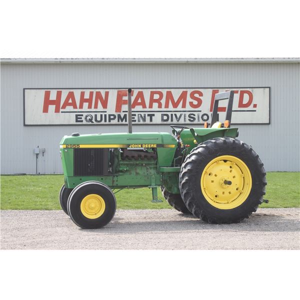 JD 2955 2wd tractor, roll bar, hi/lo, 480/80R38, 5542 hours, one owner