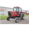 Image 2 : IH 3688 2wd tractor, cab, air, 18.4x34, good TA, 2 remotes, local consignment, showing 1099 hours, a
