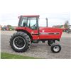 Image 5 : IH 3688 2wd tractor, cab, air, 18.4x34, good TA, 2 remotes, local consignment, showing 1099 hours, a