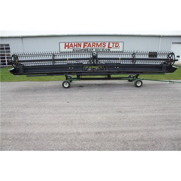 Mac Don FD75-S 40' Flex draper head, flip over reel, poly bottom, JD single point hook up, good cond