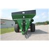 Image 3 : Brent 1082 grain cart, 35.5x32 diamond tread tires, hydraulic deflector, Green, very nice