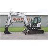 Image 1 : Bobcat E85 excavator, cab, air, hydraulic thumb, long stick, coupler, dozer blade, 2700 hours, one o