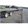 Image 10 : P&K Mfg 35' header carrier wagon, dolly front axle, tandem rear axles, Used
