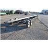 Image 9 : P&K Mfg 35' header carrier wagon, dolly front axle, tandem rear axles, Used