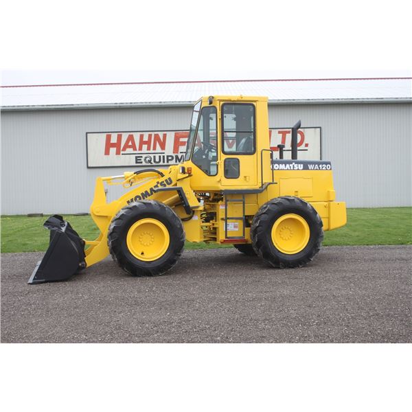 Komatsu WA120 4wd wheel loader, cab, 17.5-25 tires, Cummins engine, Ex-municipal unit, refurbished u