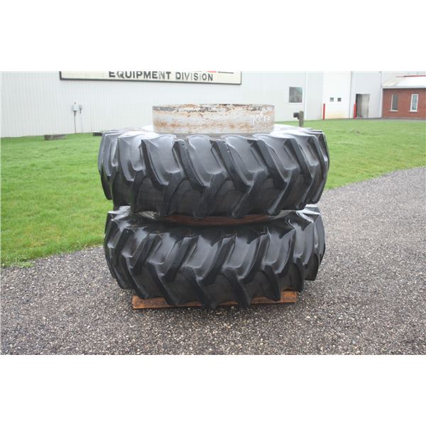 Set of Firestone 20.8x38 t-rail duals, hardware