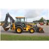 Image 5 : JD 410K 4wd backhoe, cab, air, extendahoe, front hydraulic coulper, rear auxilary hydraulics, hydrau