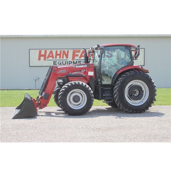 CIH Maxxum 110 Limited 4wd tractor, cab, air, powershift, 18.4x38, L740 loader, 18.4R38, rear wheel 