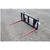 Image 2 : New and Unused two prong bale spear, Euro coupler