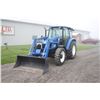 Image 2 : New Holland TL90A 4wd tractor, cab, air, 2 remotes, 12x12 shuttle, 18.4R30, Stoll F8 HD loader, 3766