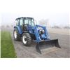 Image 4 : New Holland TL90A 4wd tractor, cab, air, 2 remotes, 12x12 shuttle, 18.4R30, Stoll F8 HD loader, 3766