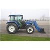 Image 5 : New Holland TL90A 4wd tractor, cab, air, 2 remotes, 12x12 shuttle, 18.4R30, Stoll F8 HD loader, 3766