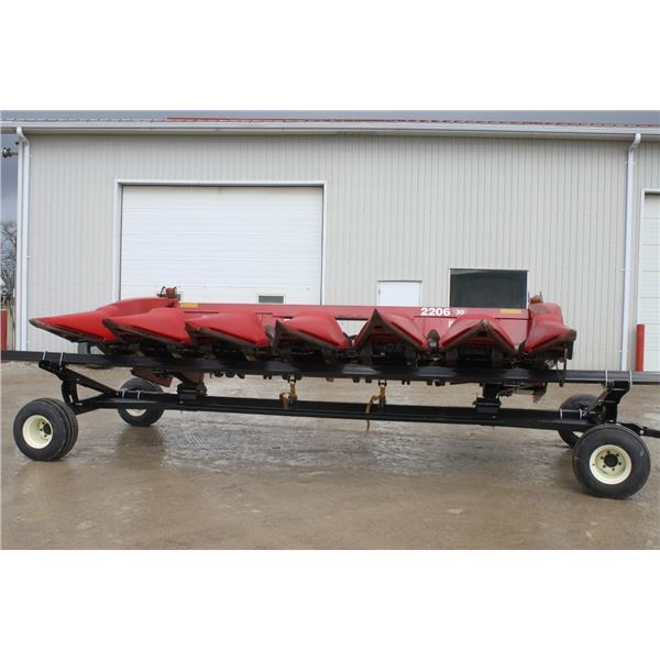 CIH 2206 6 row corn head, CIH classic hookup