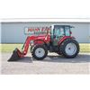 Image 1 : MF 4610M 4wd tractor, cab, air, 2 remotes, 12x12 shuttle, 16.9x34, 936X self leveling loader, 212 ho