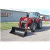 Image 2 : MF 4610M 4wd tractor, cab, air, 2 remotes, 12x12 shuttle, 16.9x34, 936X self leveling loader, 212 ho