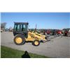 Image 4 : Ford 555 2wd loader tractor, cab, shuttle with loading boom. Hahn Farms yard unit
