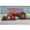 Image 1 : Kubota M9000 4wd tractor, utility special, rops, 2 remotes, 18.4x30, M940 self leveling loader, shut
