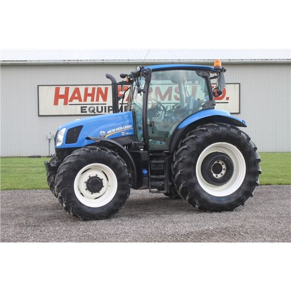 New Holland T6.140 4wd tractor, cab, air, 2 remotes, 460/85R38, loader ready, rear wheel weights, 15
