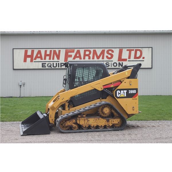 Caterpillar 289D track skidsteer, cab, air, 2 speed, hyd. Coupler, Hi Flow, pilot controls, air seat