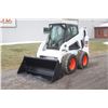 Image 2 : Bobcat S185 skidsteer, cab, ACS controls, aux hyd., new 10-16.5 tires, New 66" bucket. Serial plate 