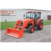 Image 2 : Kubota L6060 4wd compact tractor, cab, air, LA1055 loader, front auxilaries, 2 remotes