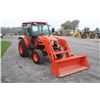 Image 4 : Kubota L6060 4wd compact tractor, cab, air, LA1055 loader, front auxilaries, 2 remotes
